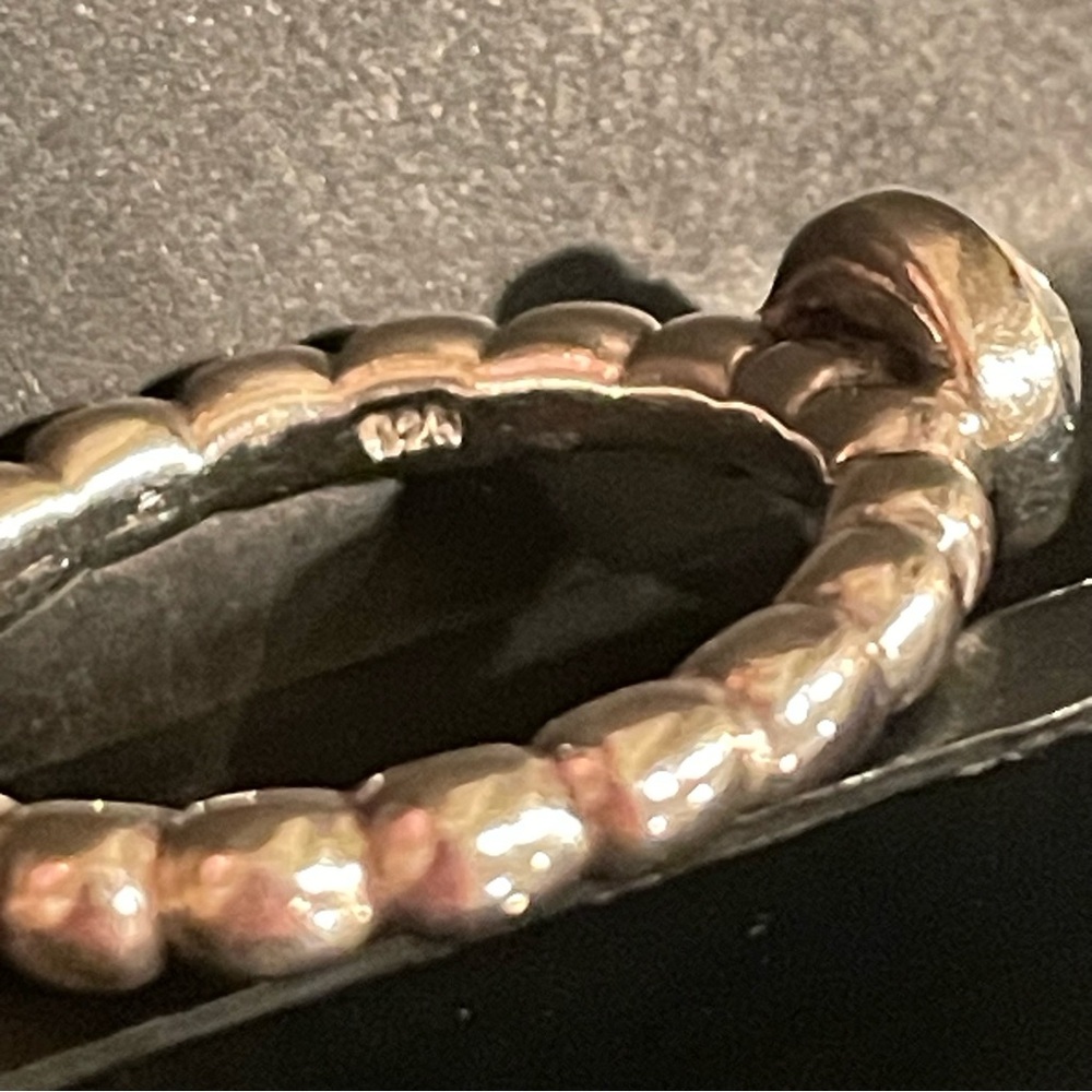 Pandora Moonstone Stackable Bubble Ring Sterling … - image 8